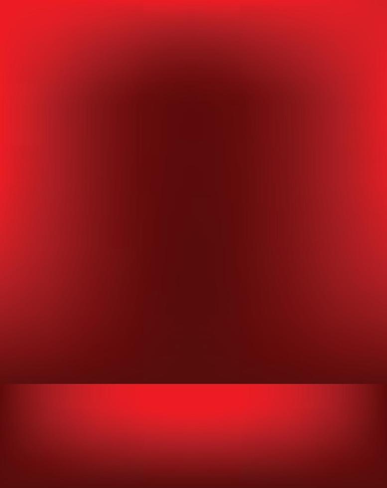 Empty red color display products studio room background vector