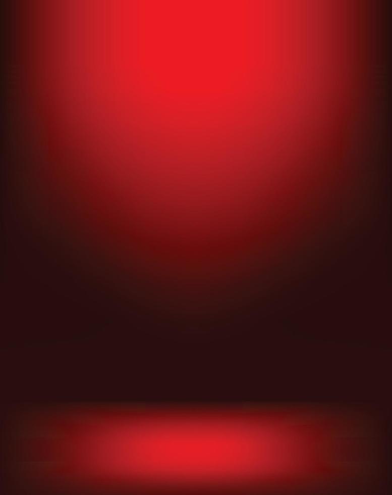 Empty red color display products studio room background vector