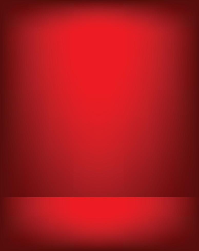 Fondo de sala de estudio de productos de pantalla de color rojo vacío vector