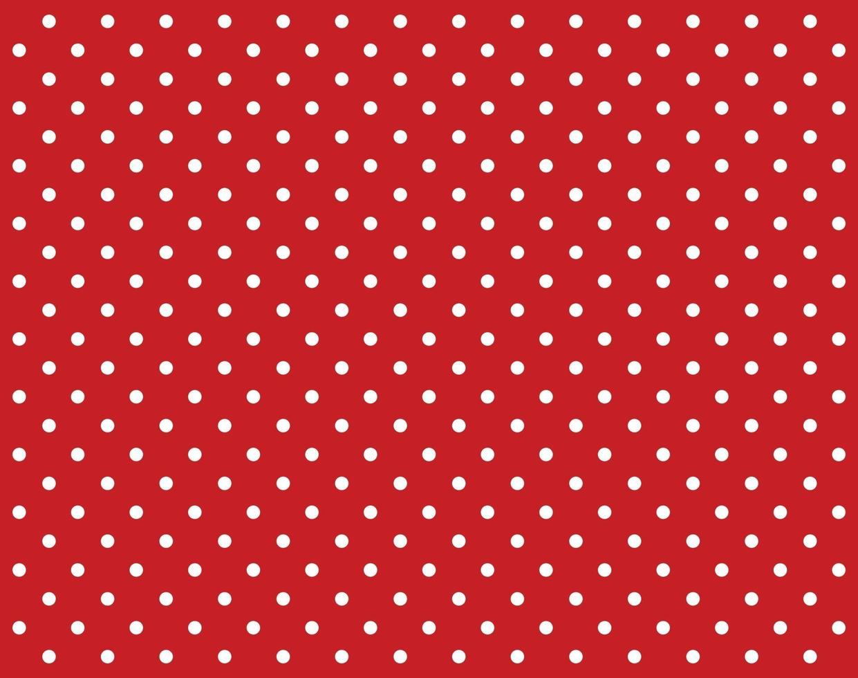 Vintage polka dots white and red pattern vector