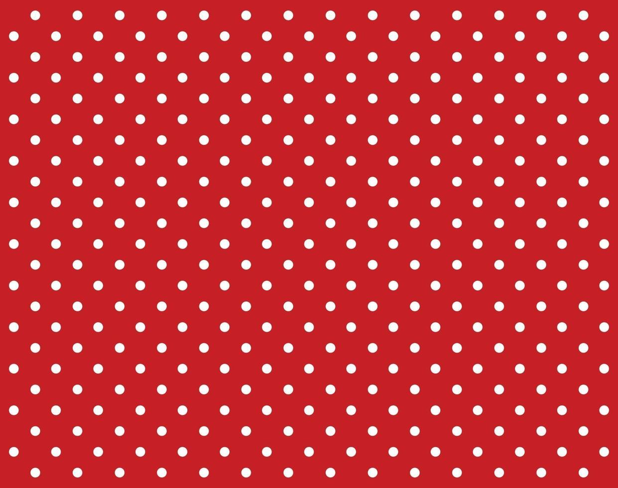 Vintage polka dots white and red pattern vector