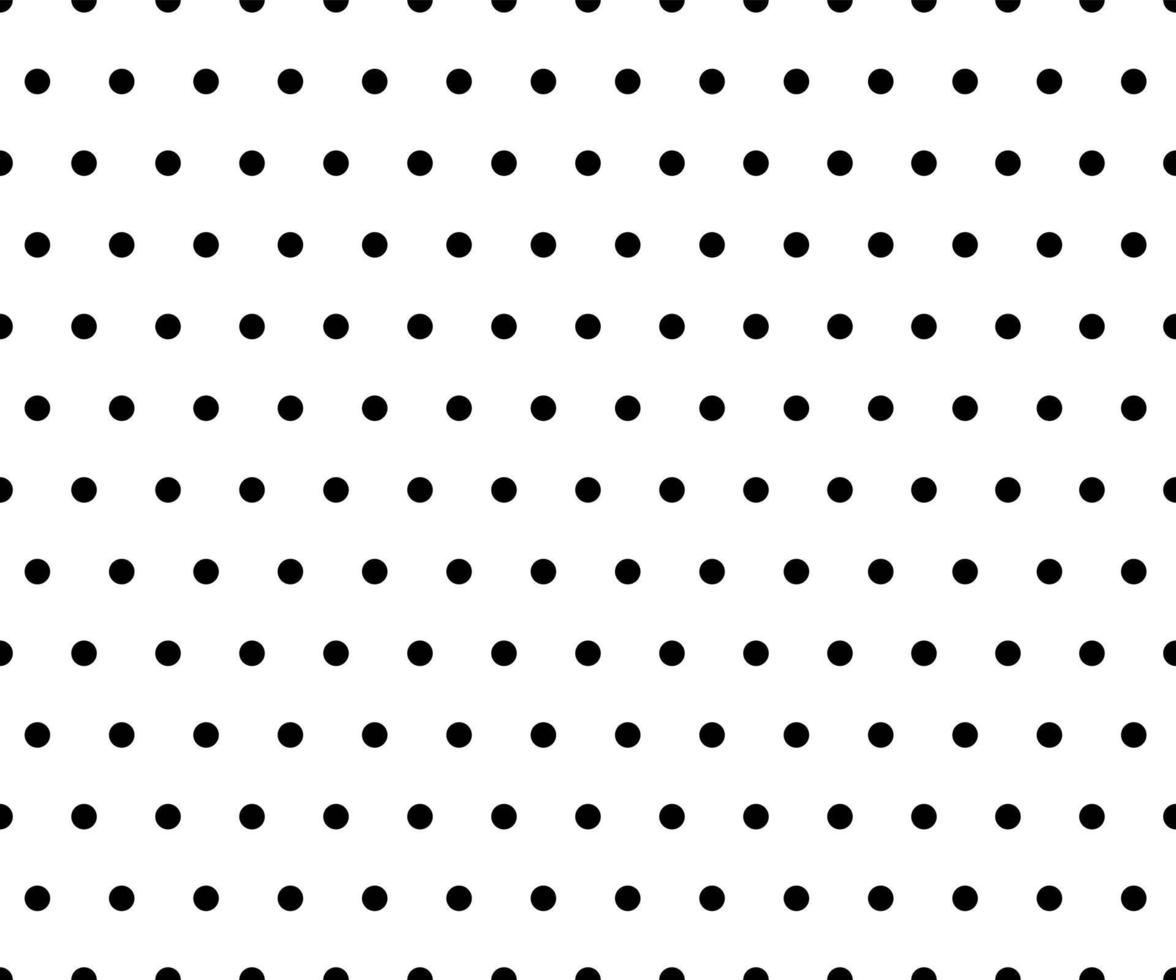 black and white polka dot pattern background vector