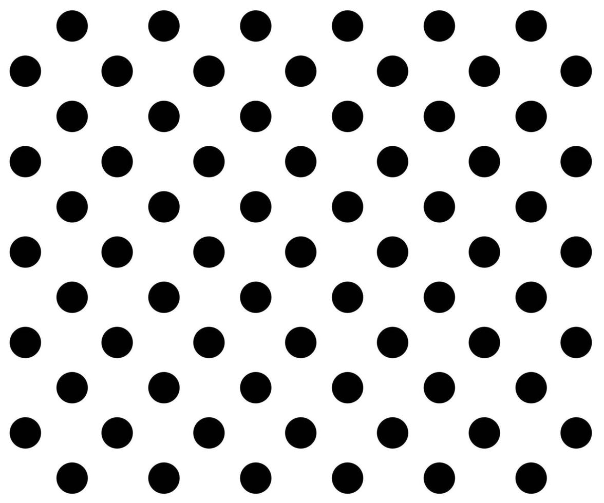 black and white polka dot pattern background vector