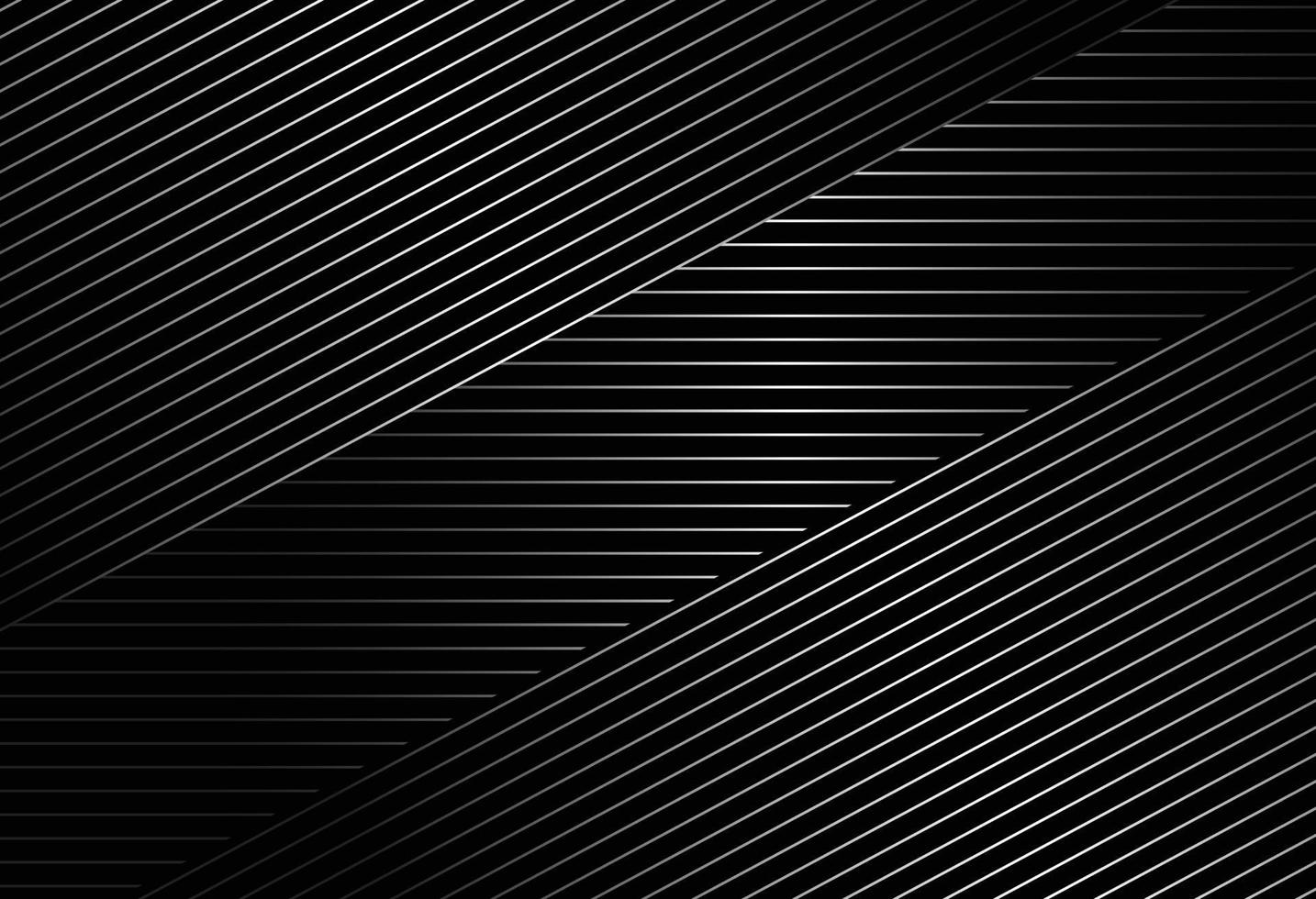 Fondo negro abstracto con diseño de patrón de líneas diagonales vector