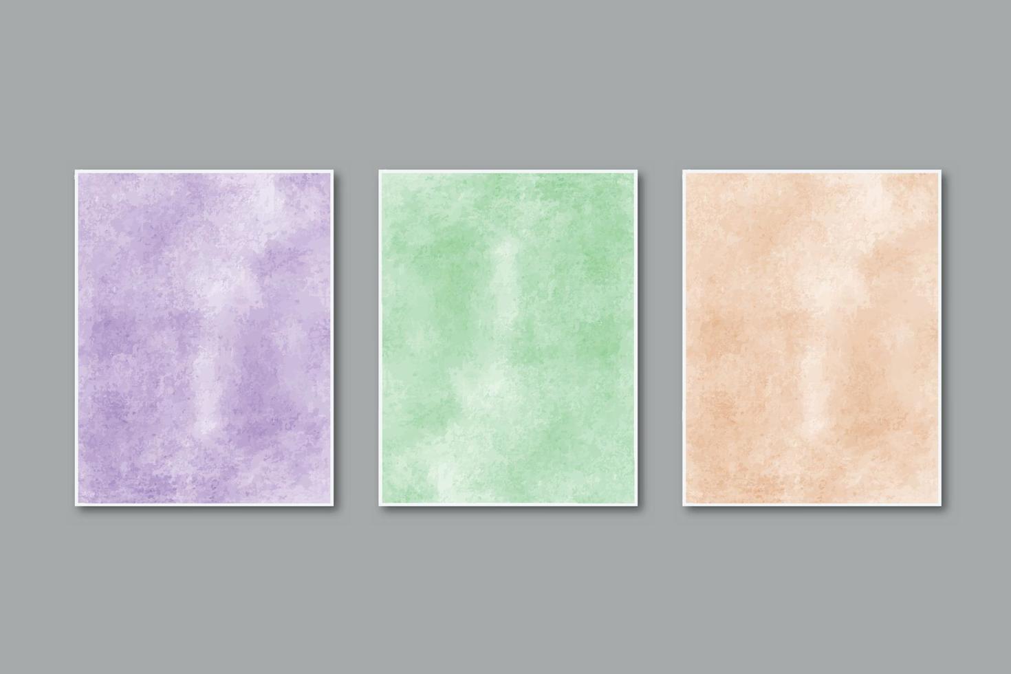 Watercolor pastel background hand painted, colorful stains on paper vector