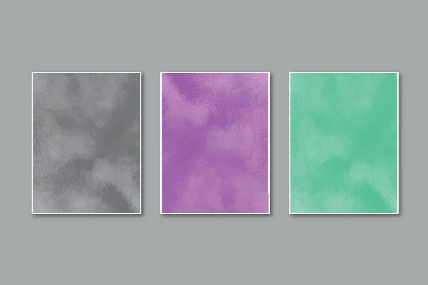 Watercolor pastel background hand painted, colorful stains on paper vector