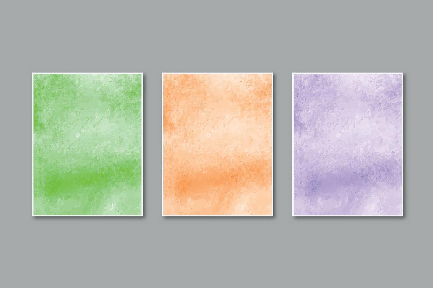 Watercolor pastel background hand painted, colorful stains on paper vector