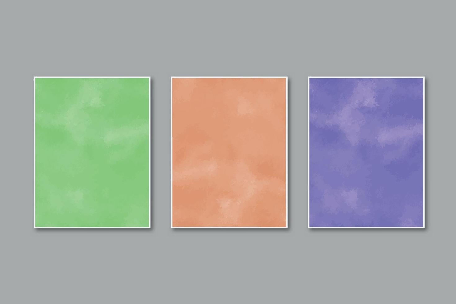 Watercolor pastel background hand painted, colorful stains on paper vector