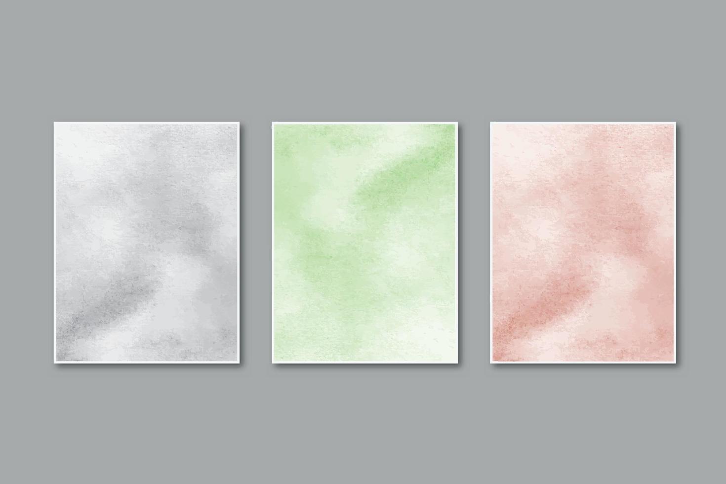 Watercolor pastel background hand painted, colorful stains on paper vector