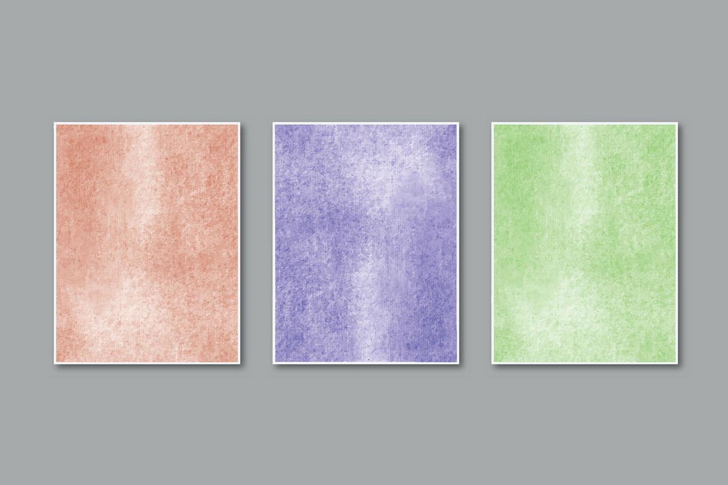 Watercolor pastel background hand painted, colorful stains on paper vector