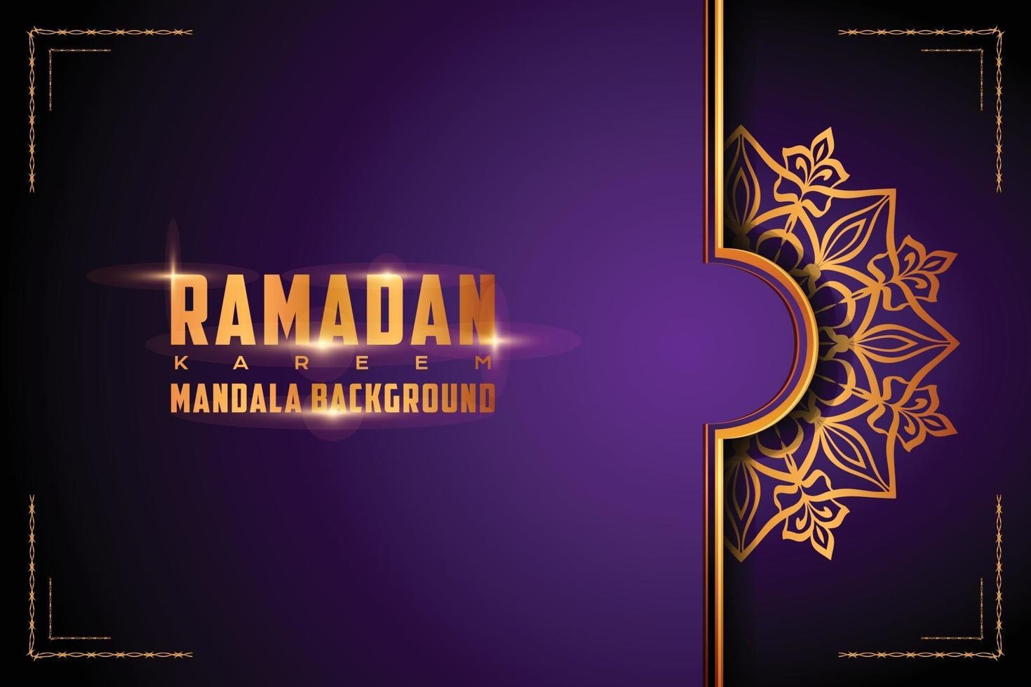 Luxury ornamental mandala logo background arabesque style vector