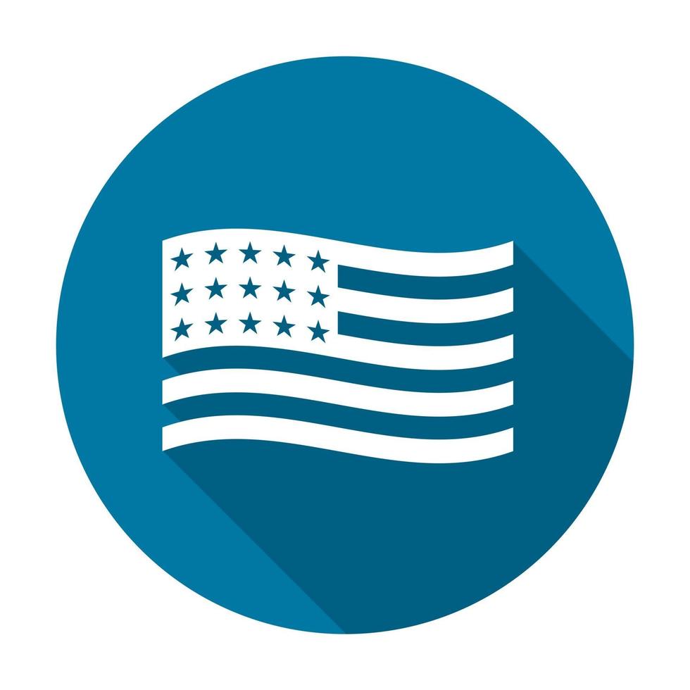 Icon USA flag american vector