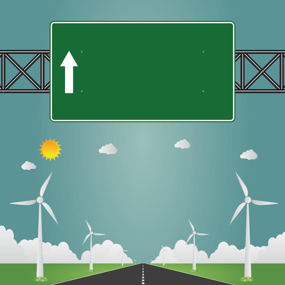 Highway road signs vector