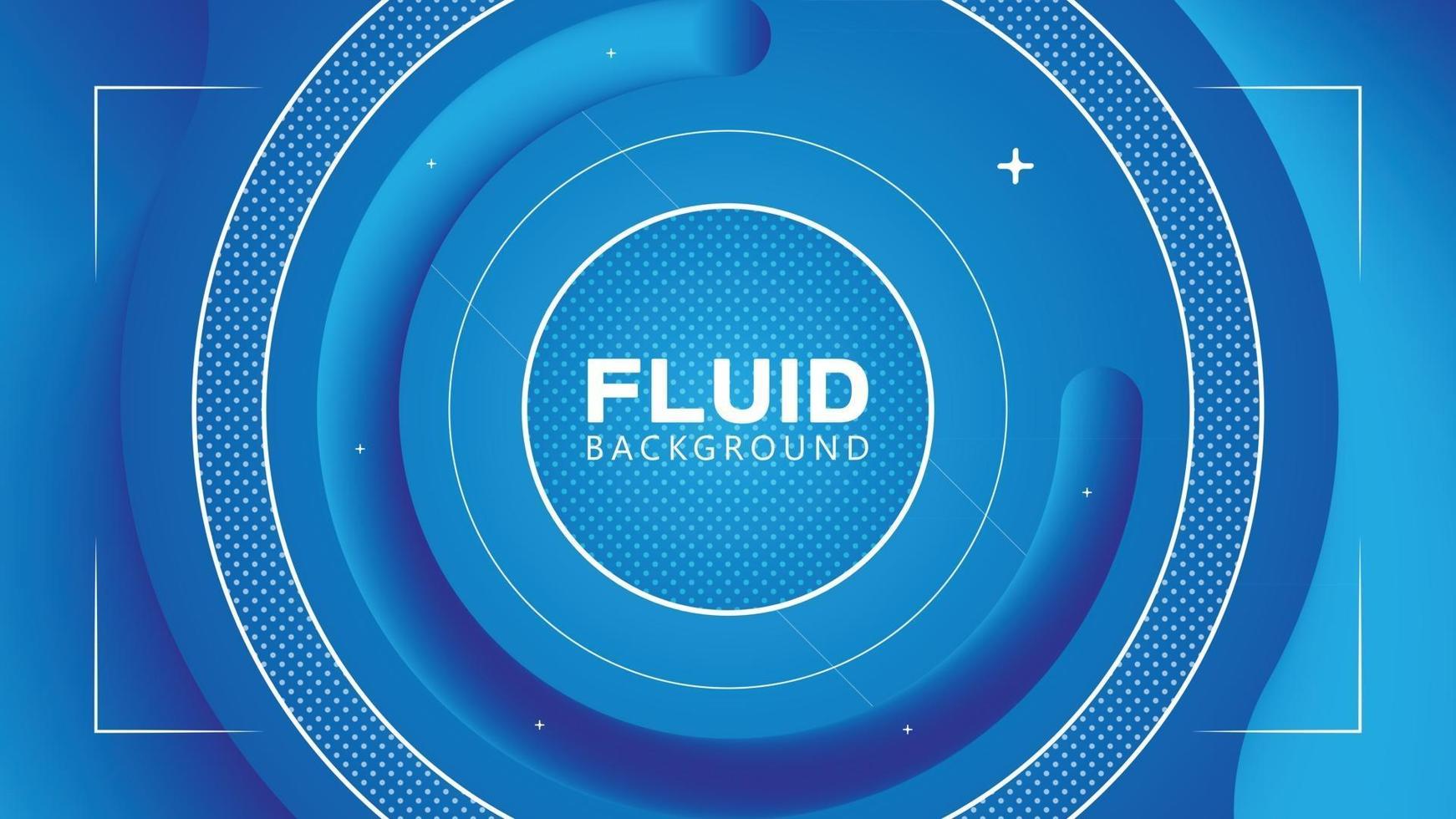abstract blue fluid background vector