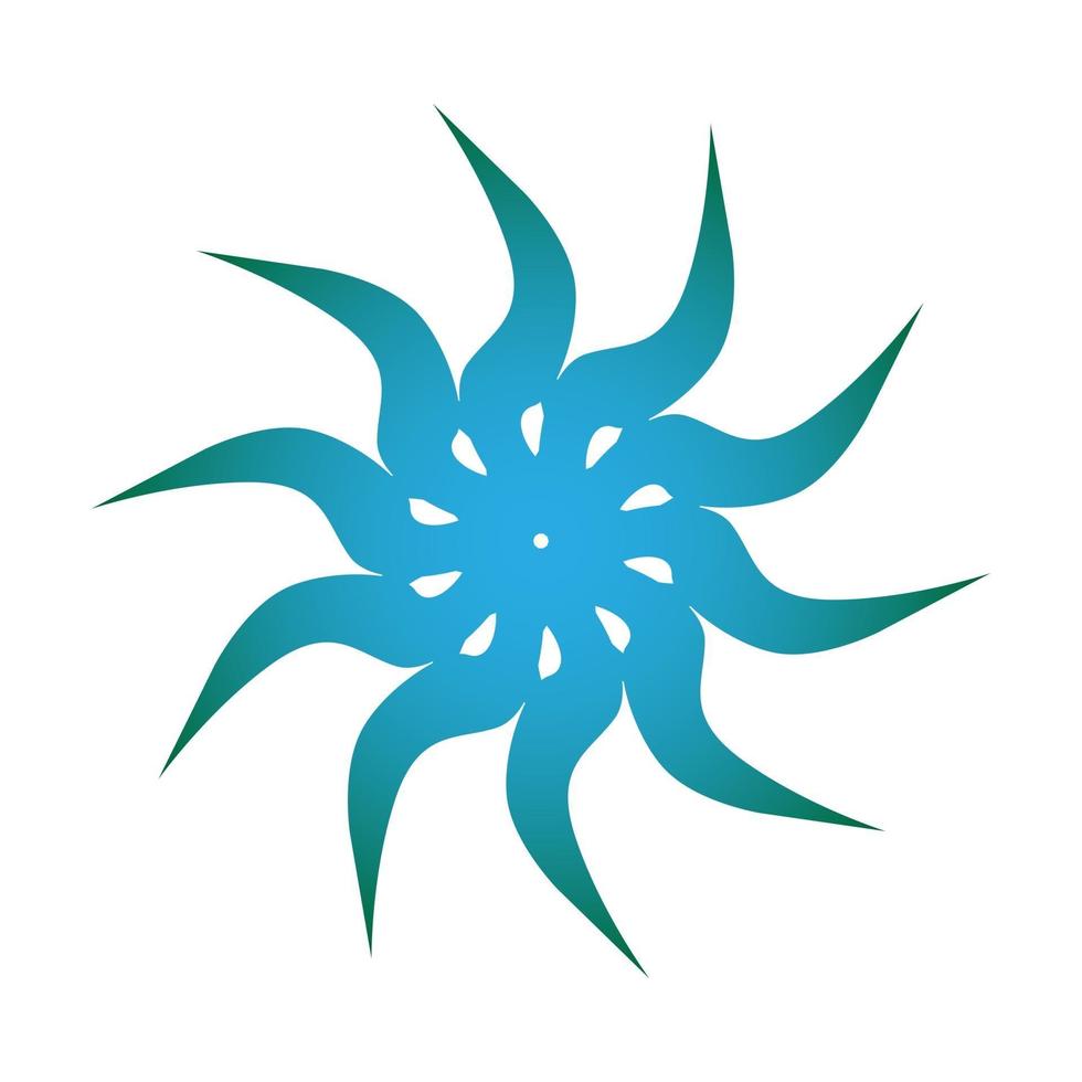 Spinning swirls circular transition blue color vector