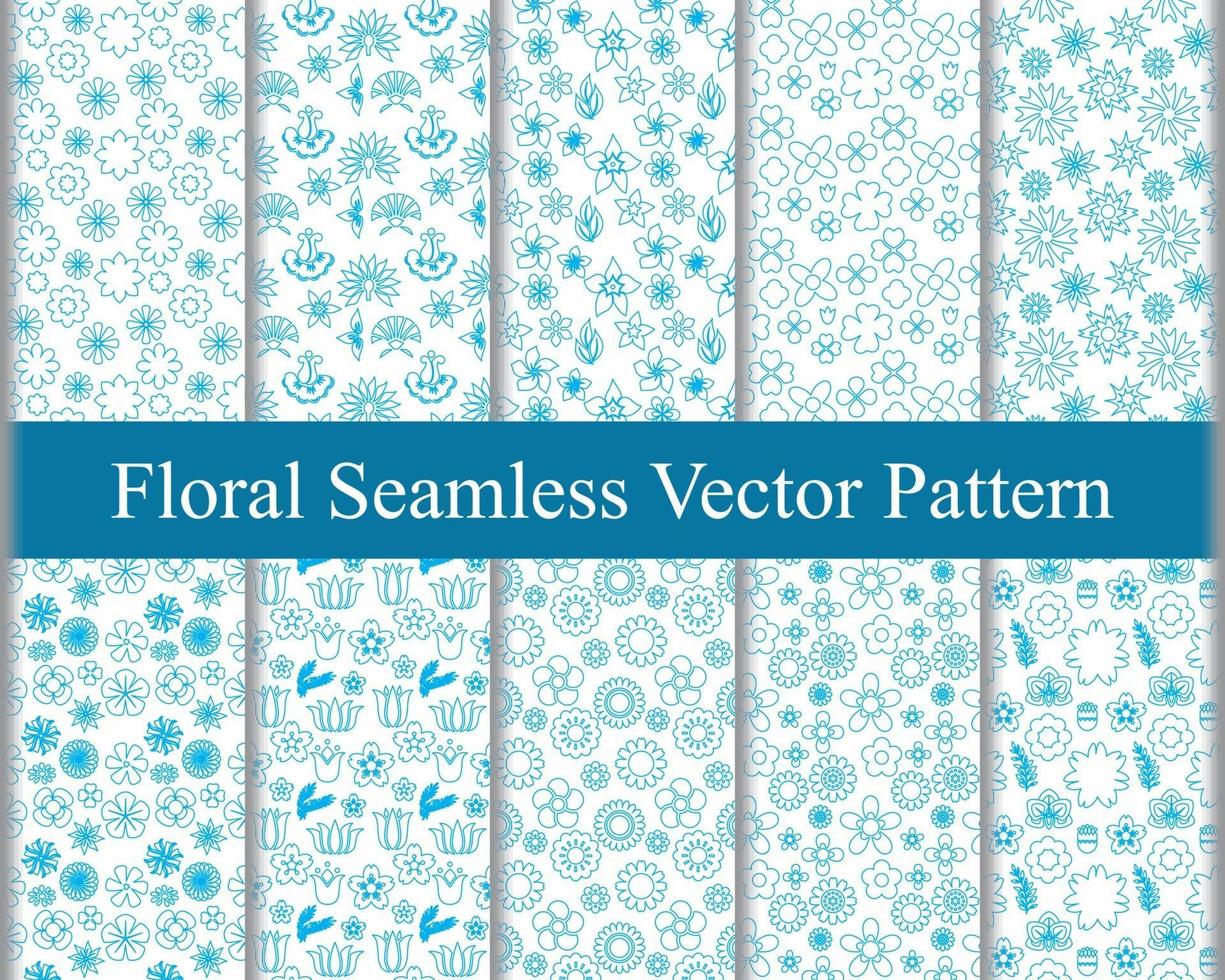 Floral Vector Seamless Pattern