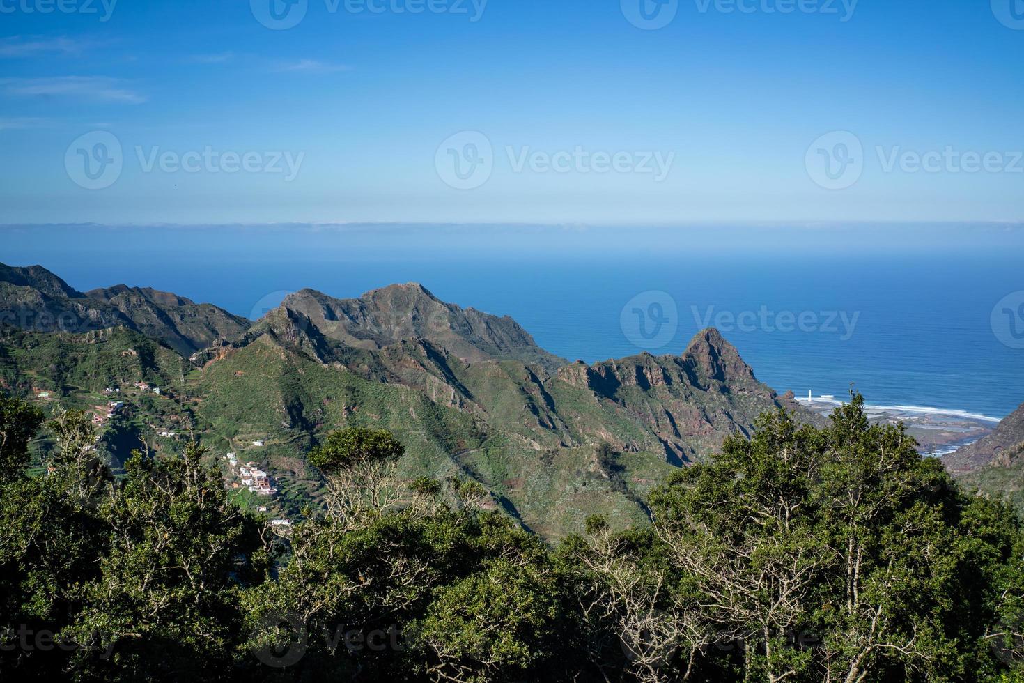 View of the Anaga Mountains over Tenerife photo