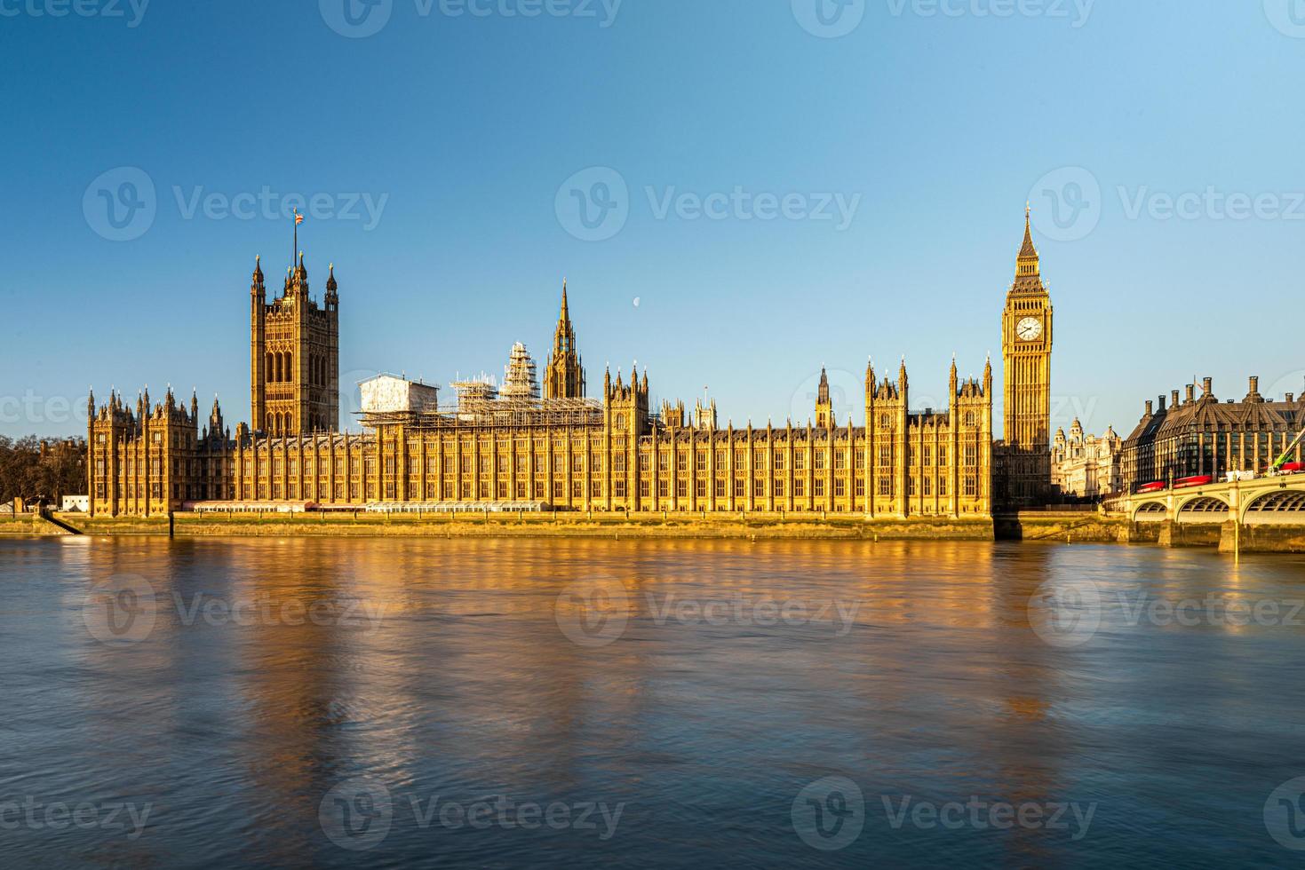 Elizabeth tower or Big Ben in London, United Kingdom. photo