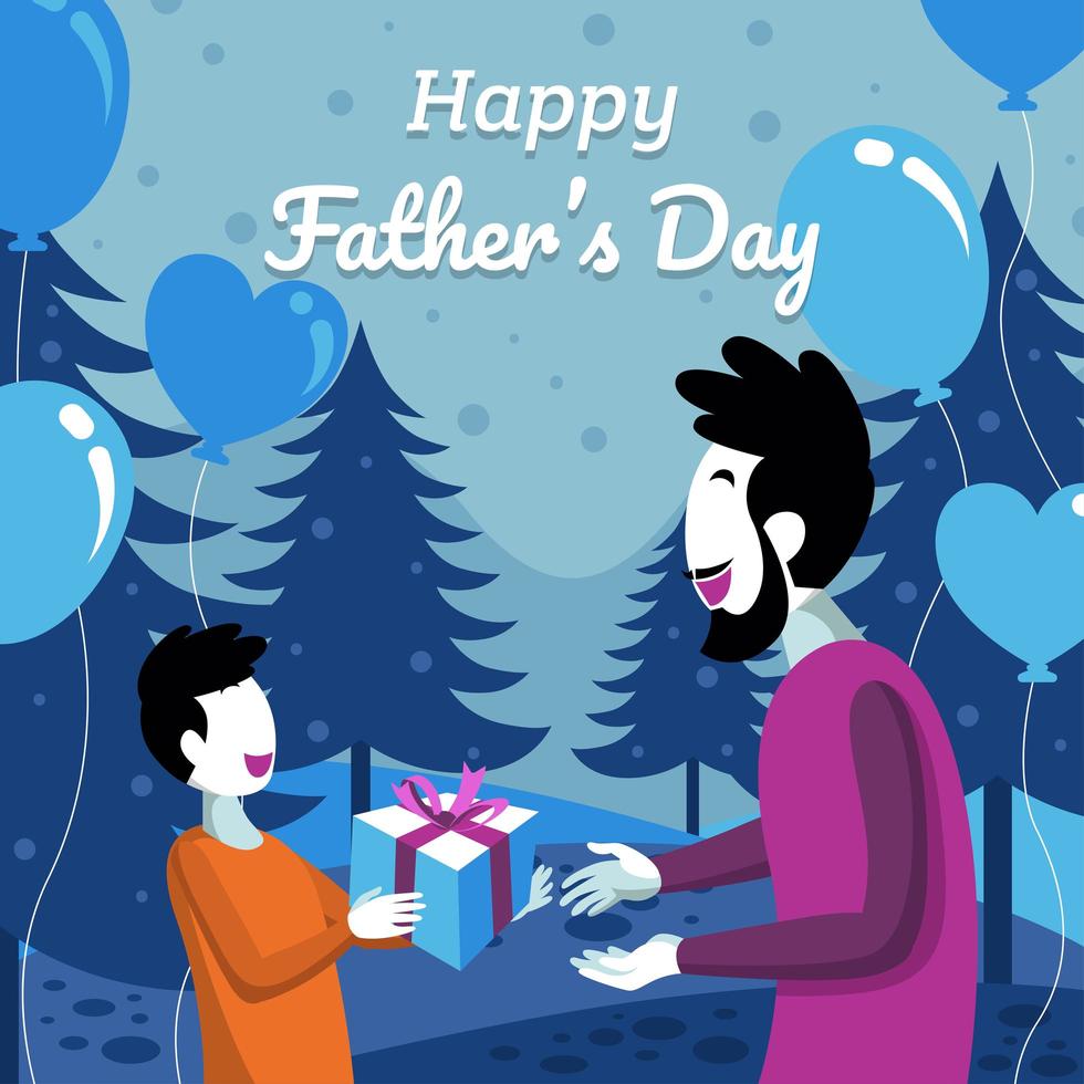 Happy Father's Day Background Concept vector