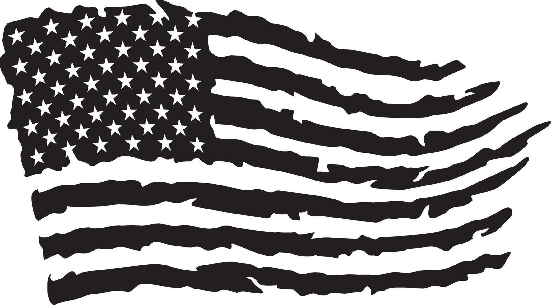 USA grunge flag vector