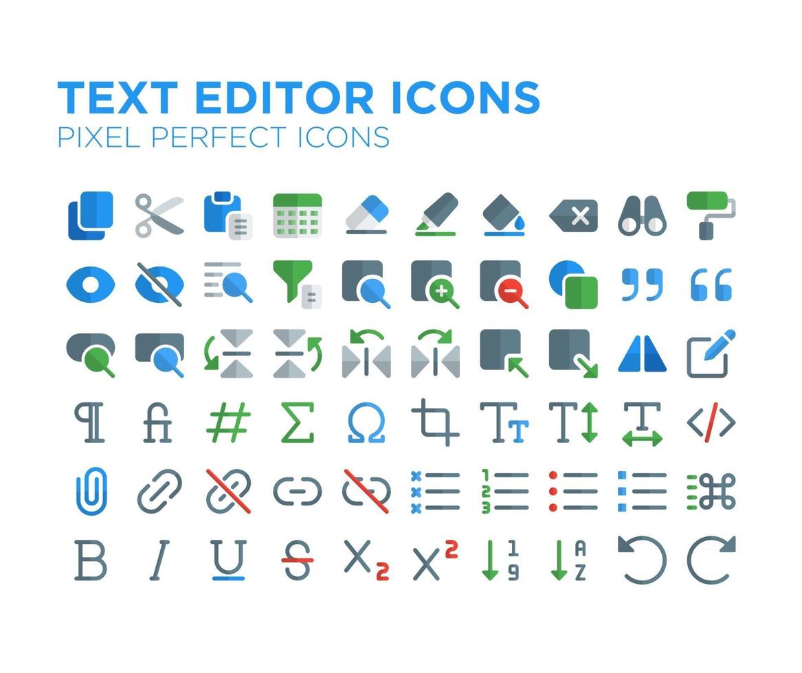 editor de texto pixel perfect icon vector