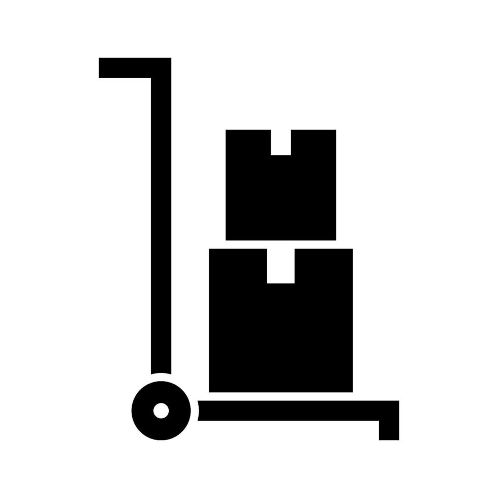 Hand Truck Icon vector