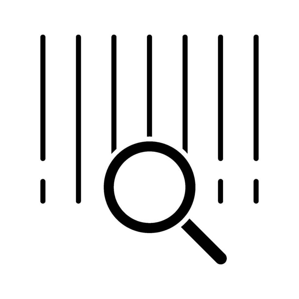 Barcode Search Icon vector