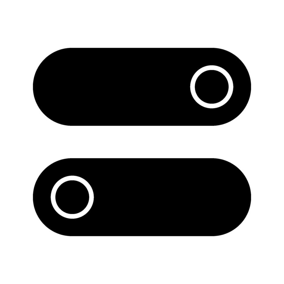 Toggle Switches Icon vector