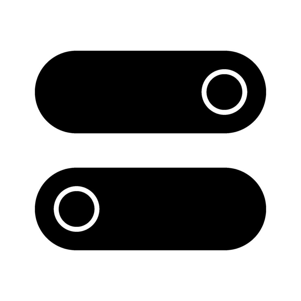 Toggle Switches Icon vector