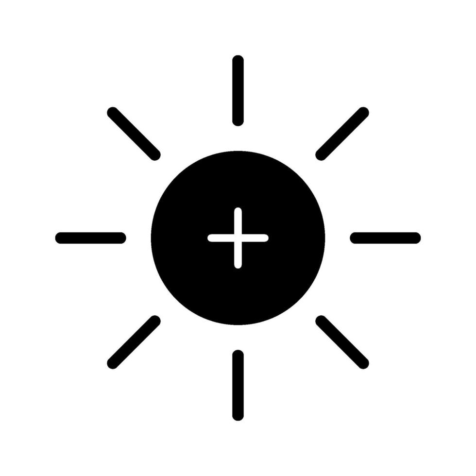 Increase Brightness Icon vector