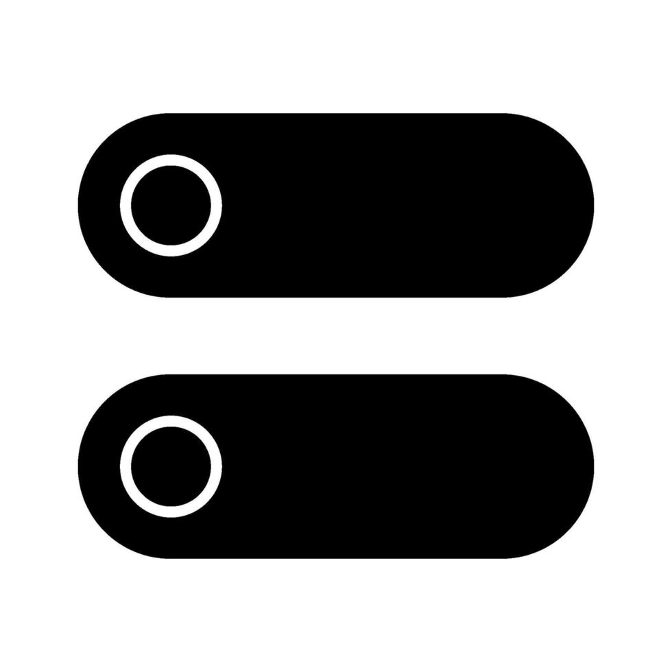 Toggle Switches Icon vector
