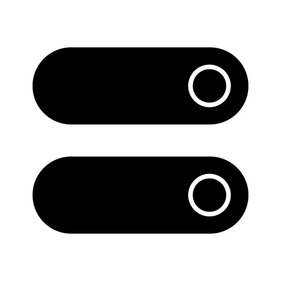 Toggle Switches Icon vector