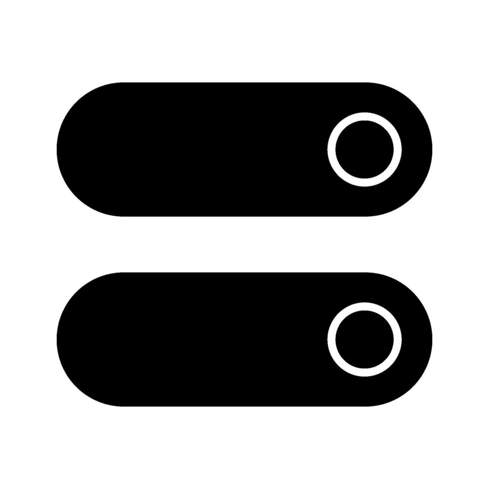 Toggle Switches Icon vector