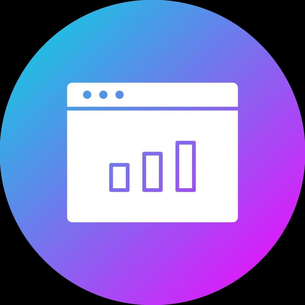 Browser Graph Icon vector