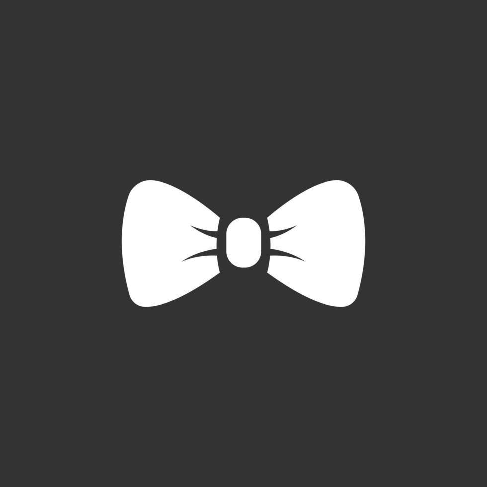 bow tie icon flat style isolated on white background vector