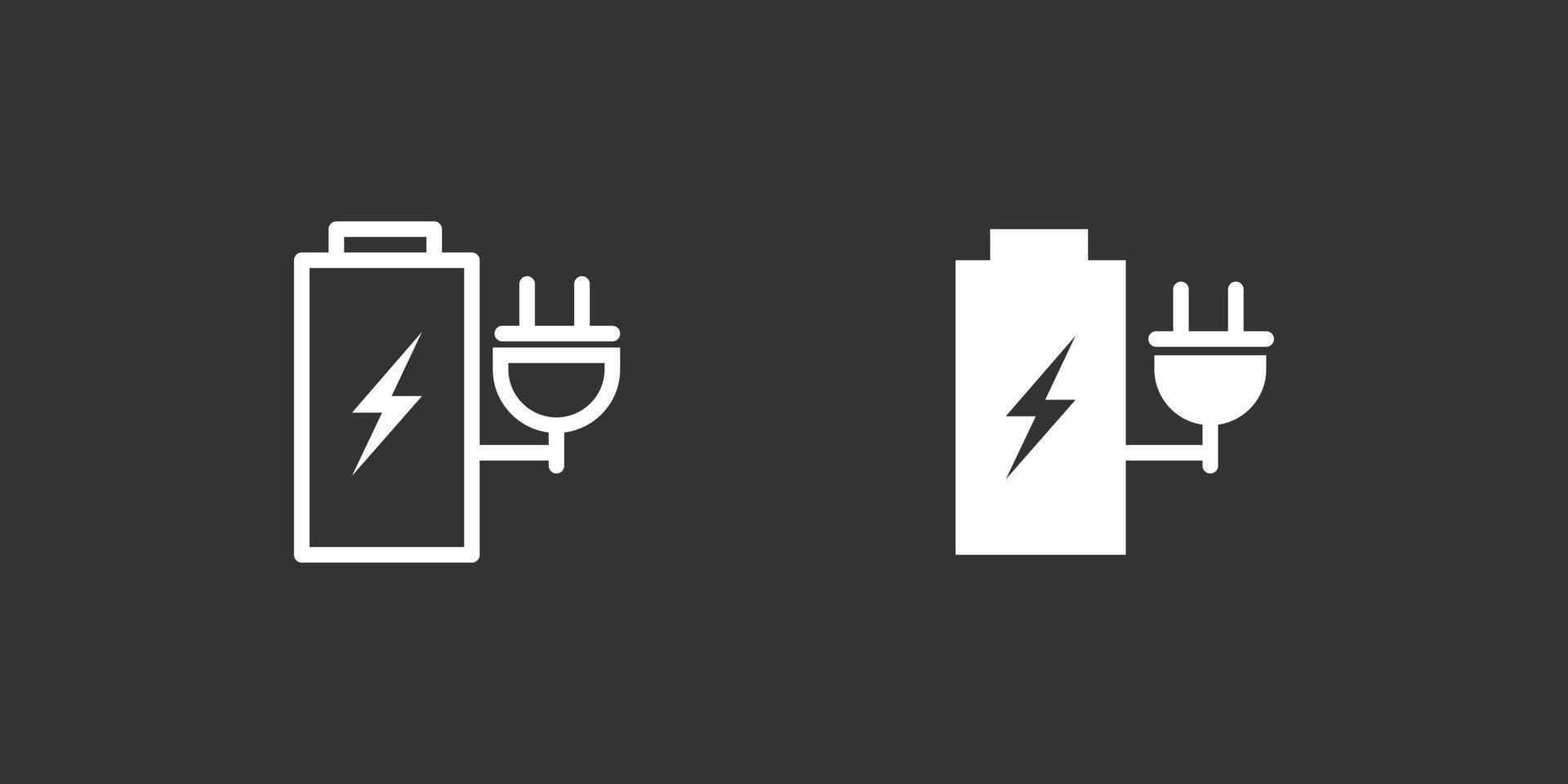 accumulator icon flat style isolated on white background vector