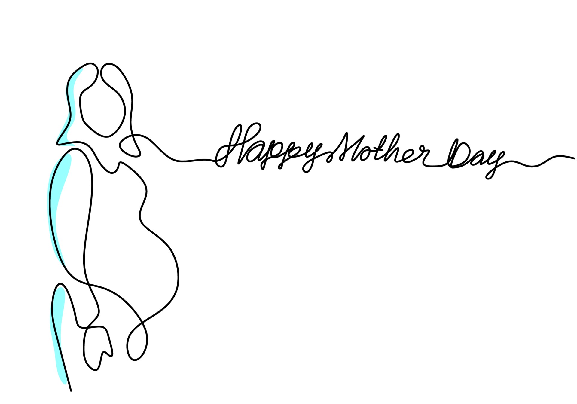 Premium Vector, Drawing with mothers day theme