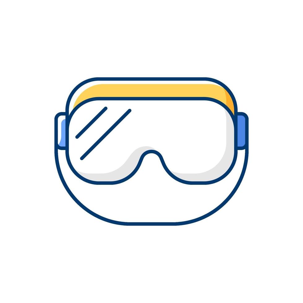 icono de color rgb de gafas médicas vector