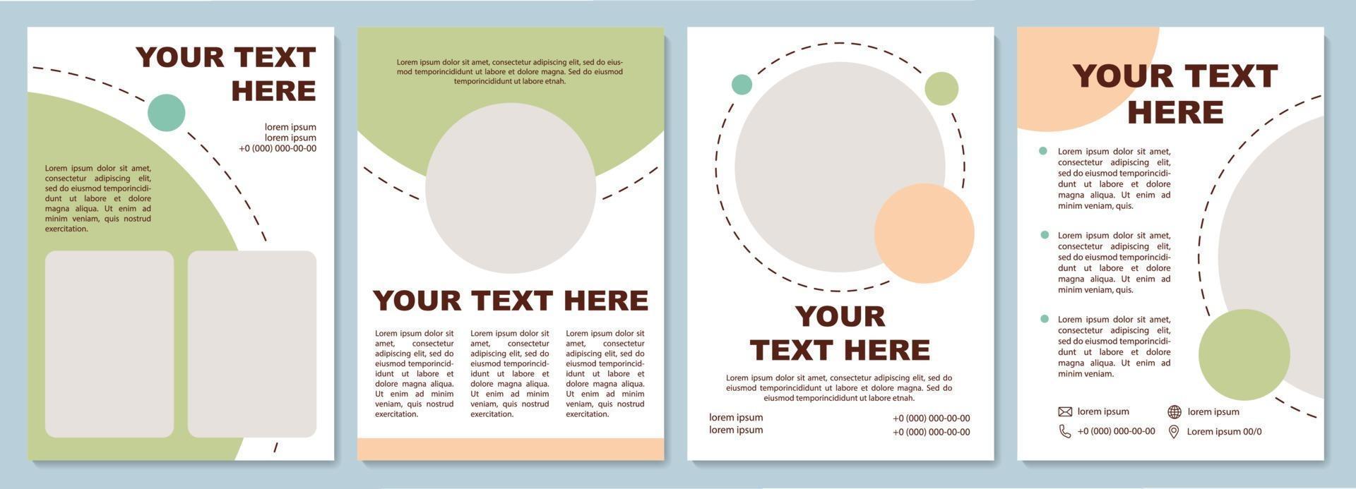 Business brochure template vector