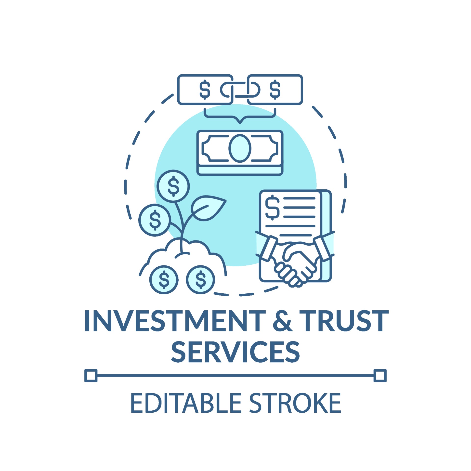 Investment and trust services concept icon 2388261 Vector Art at Vecteezy Investment and trust services concept icon 2388261 Vector Art at Vecteezy
