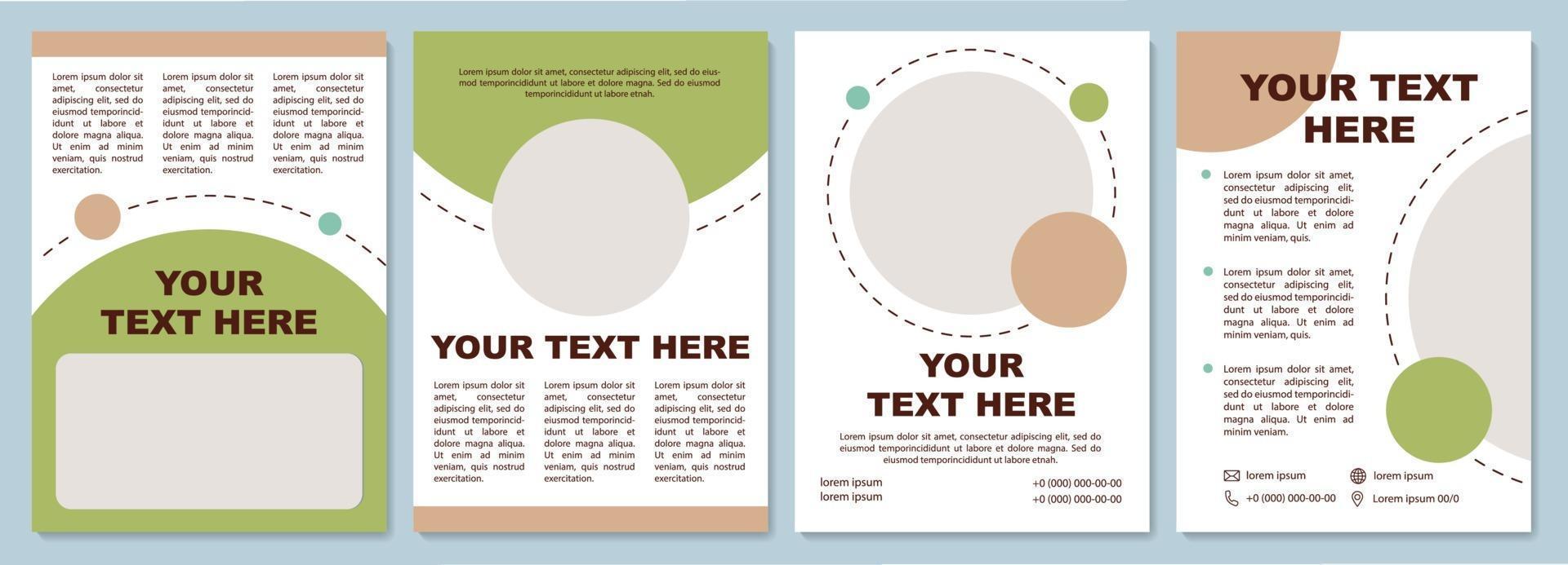 Business product brochure template vector