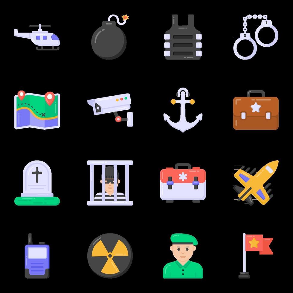 Armed Forces and Elements vector