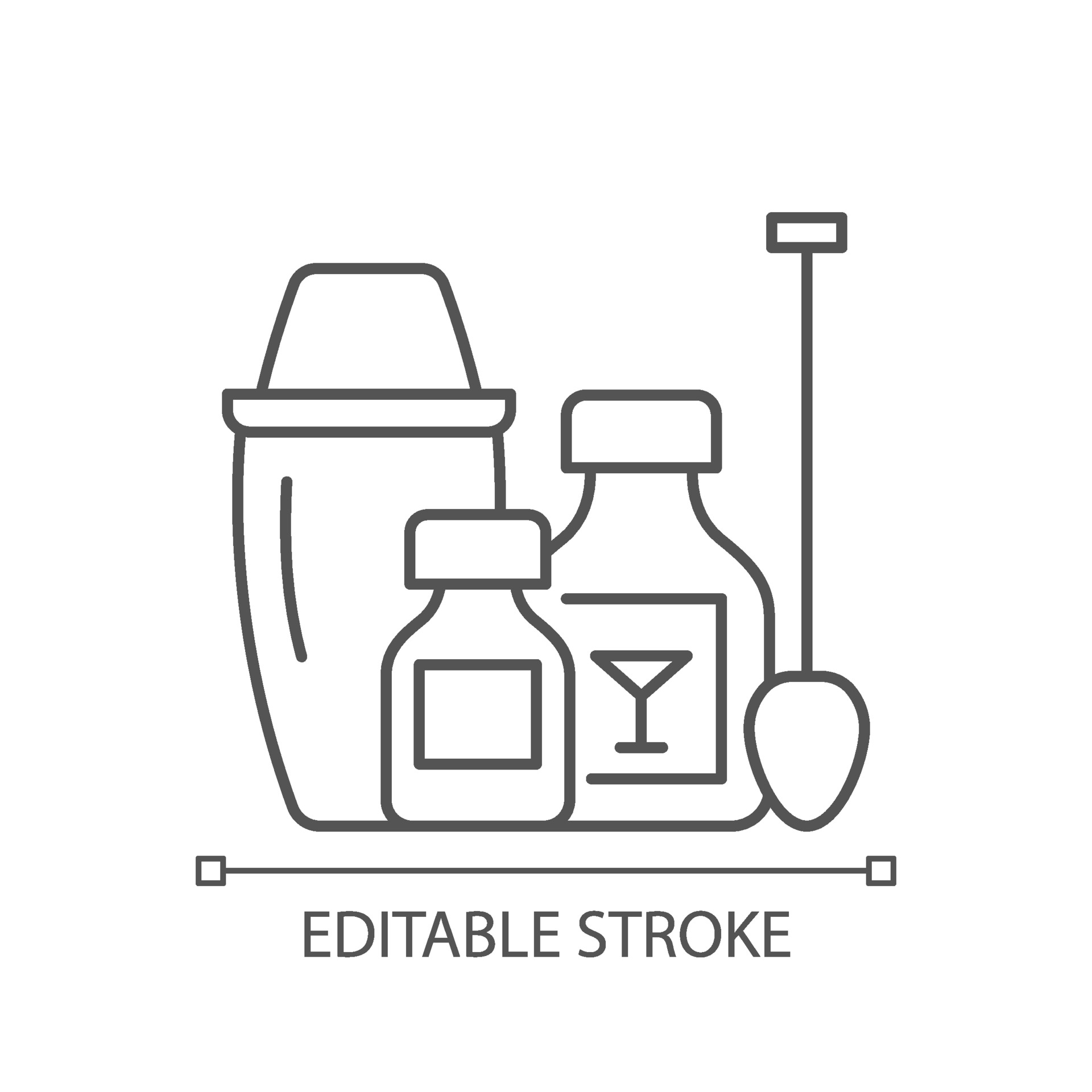 Download Cocktail Kits Linear Icon 2388699 Vector Art At Vecteezy