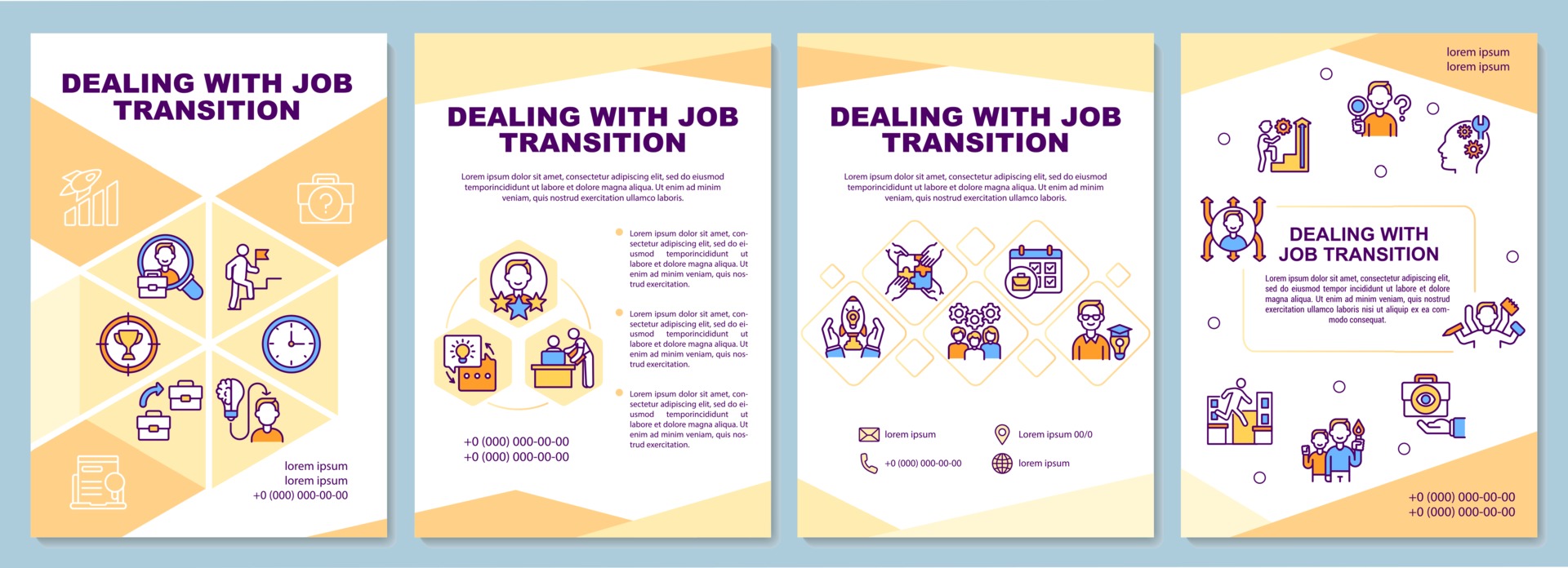 Dealing With Job Transition Brochure Template 2389275 Vector Art At Dealing With Job Transition Brochure Template 2389275 Vector Art At