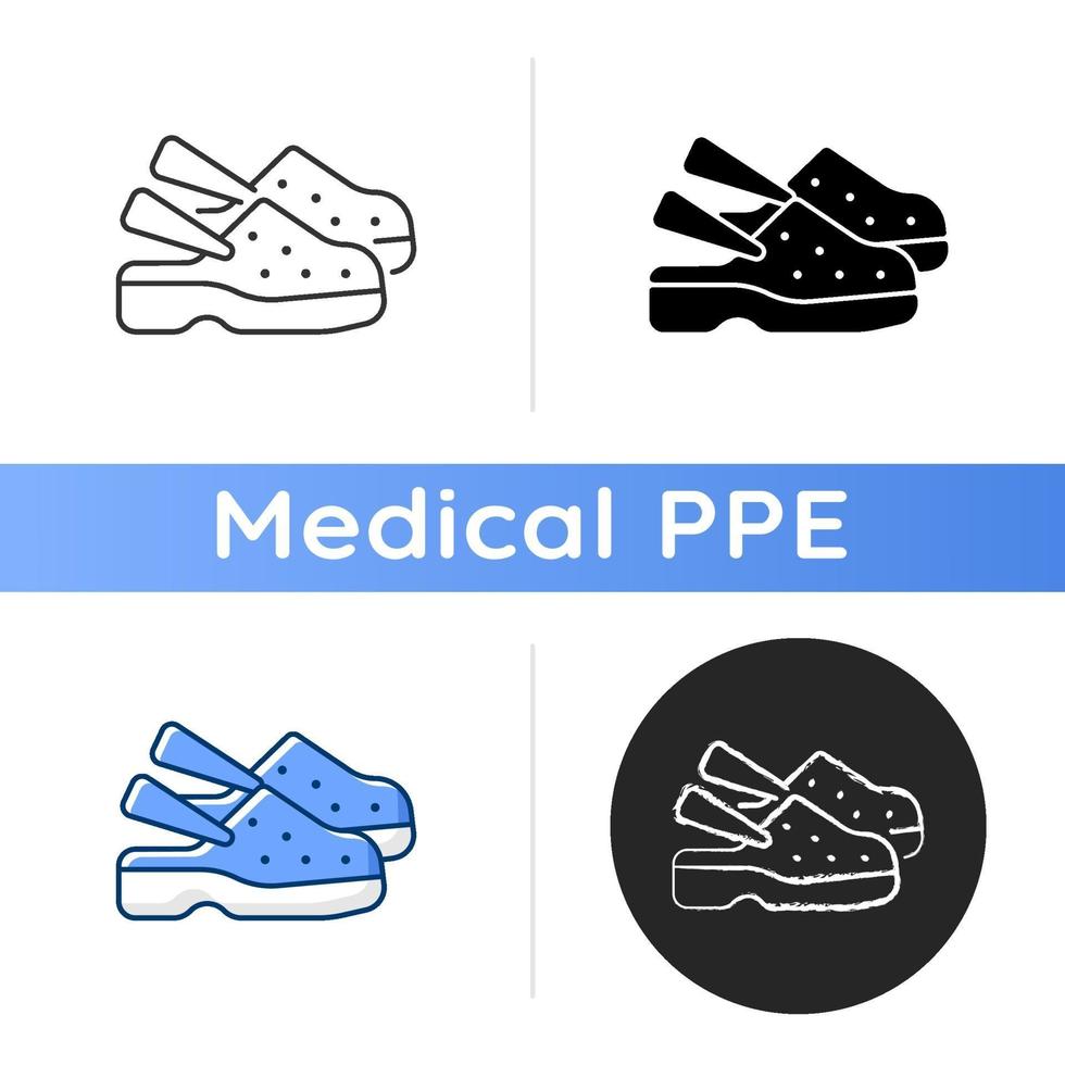 Medical shoes icon vector