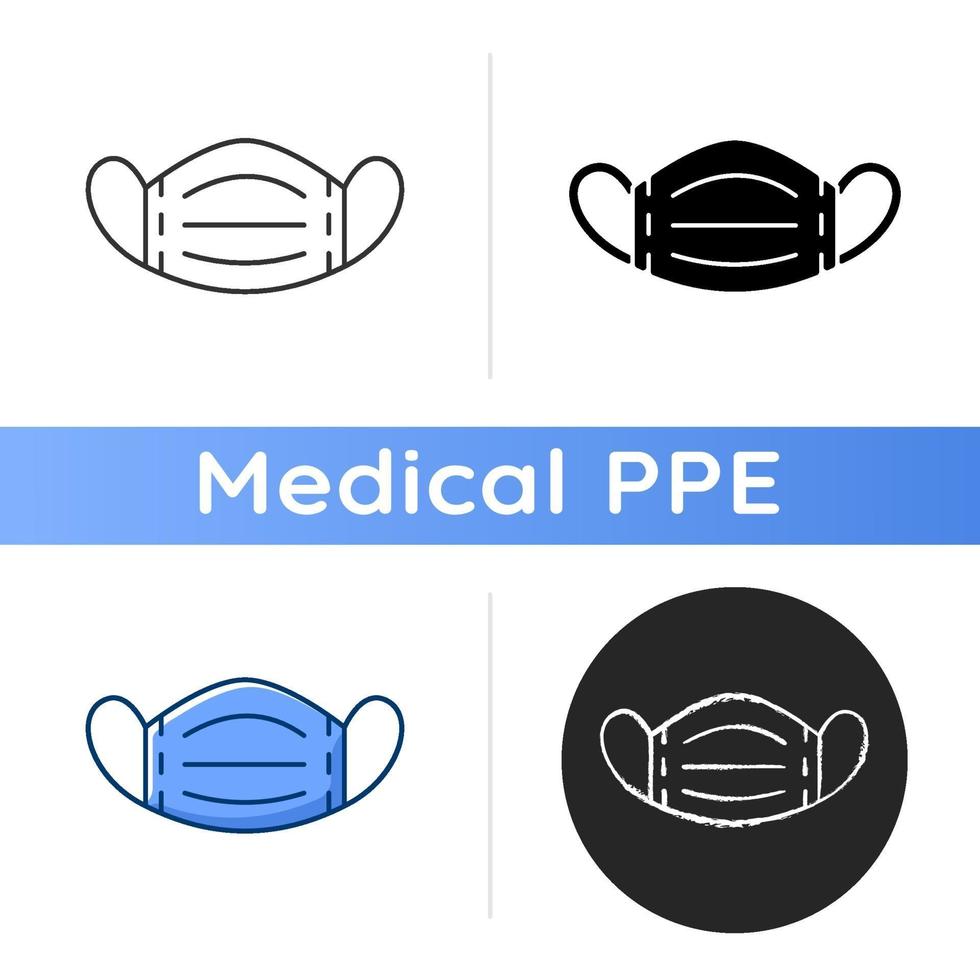 Medical mask icon vector