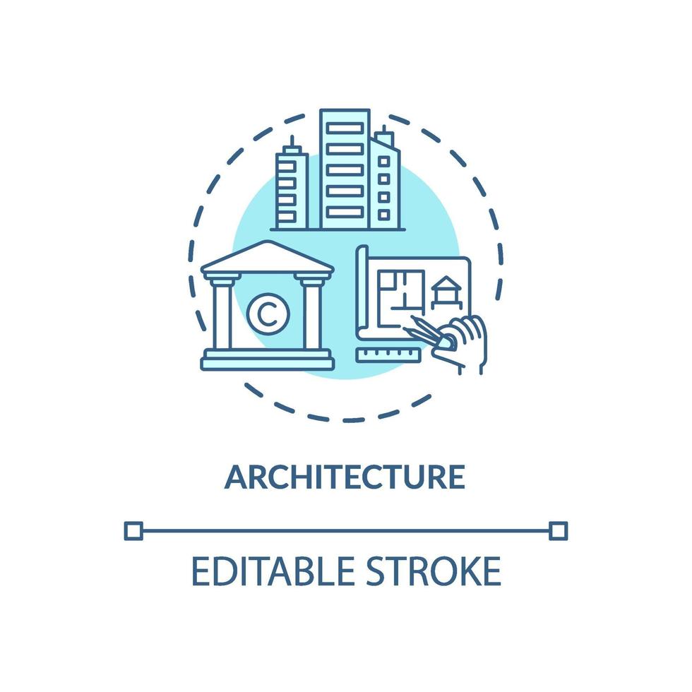 Architecture concept icon vector