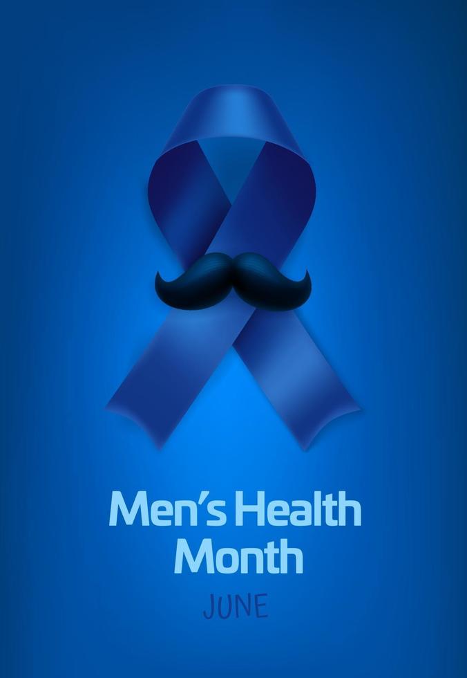 mes internacional de la salud masculina que se celebra cada junio vector