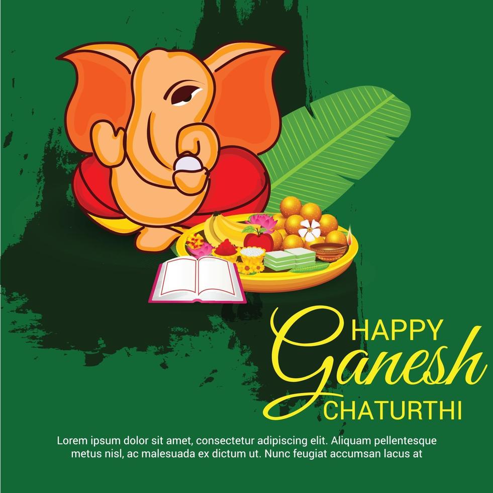 feliz ganesh chaturhi vector