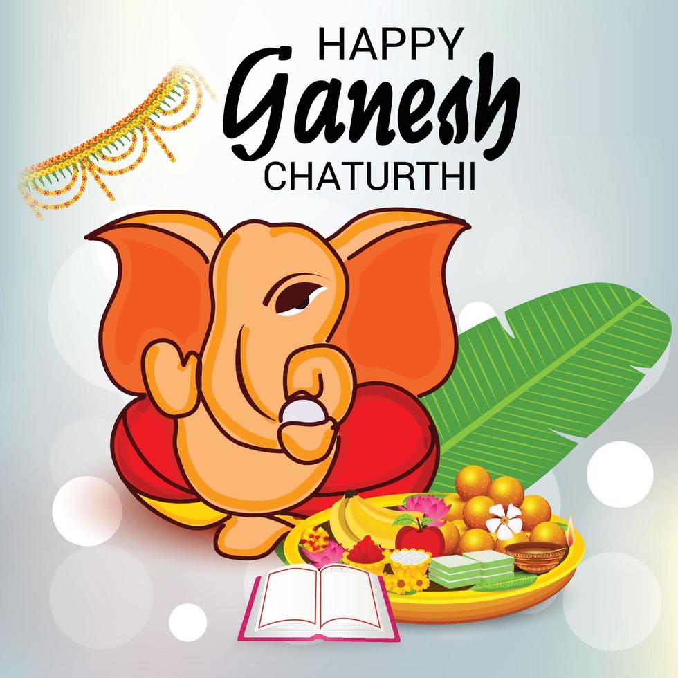 Happy Ganesh Chaturhi vector